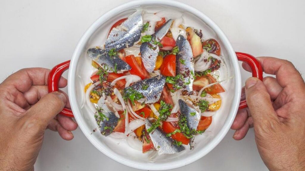 Ceviche casero de sardina